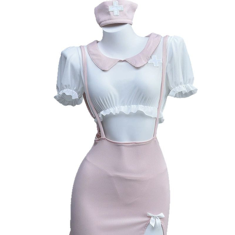 Cute Bodycon Nurse Uniform 5 LustFlox – Unleash Your Desire Pink Cute Bodycon Nurse Uniform - Role Play 5