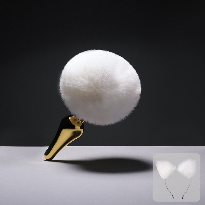 Fox ear headdress + insertable metal butt plug 5