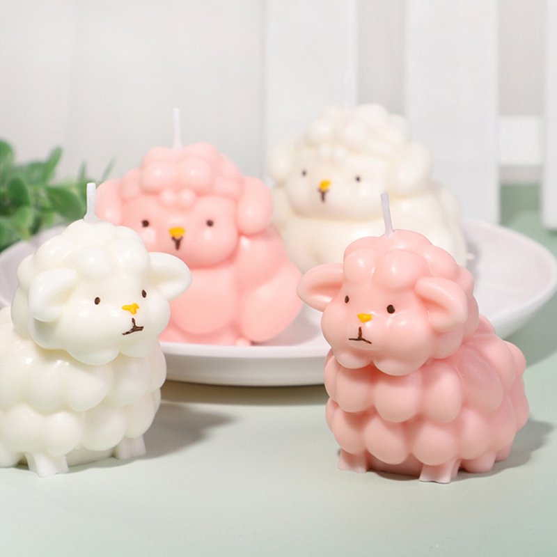Little sheep shaped soy candle 1 LustFlox – Unleash Your Desire Little sheep shaped soy low temperature candle 1