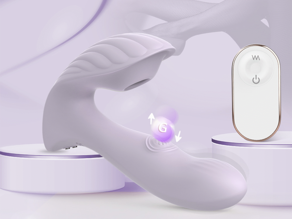 Remote wearable vibrator with sucking Even beginners can easily understand sex toys